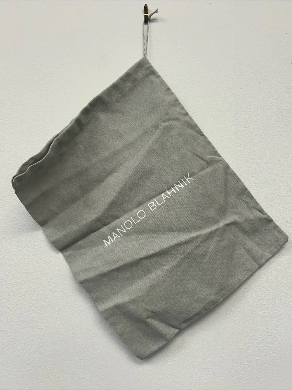 Manolo Blahnik Fabric Dust Bags. Set of two 10x13”